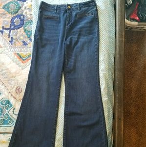 Anthropologie, Pilcro high rise/flare denim jeans